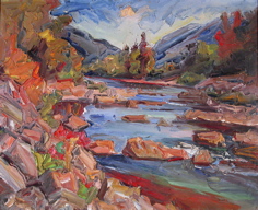 "Esopus River" 1962; Moroz, M. 26 x 32.5