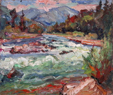 "Esopus River" 1960; Moroz, M. 25 x 30