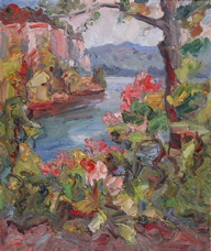 "Lake Minnewaska" Moroz, M. 1961 25 x 30